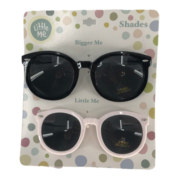 Little Me Mommy & Me UV Protection Sunglasses Girls Shades Cute Pink Black New - Picture 1 of 3